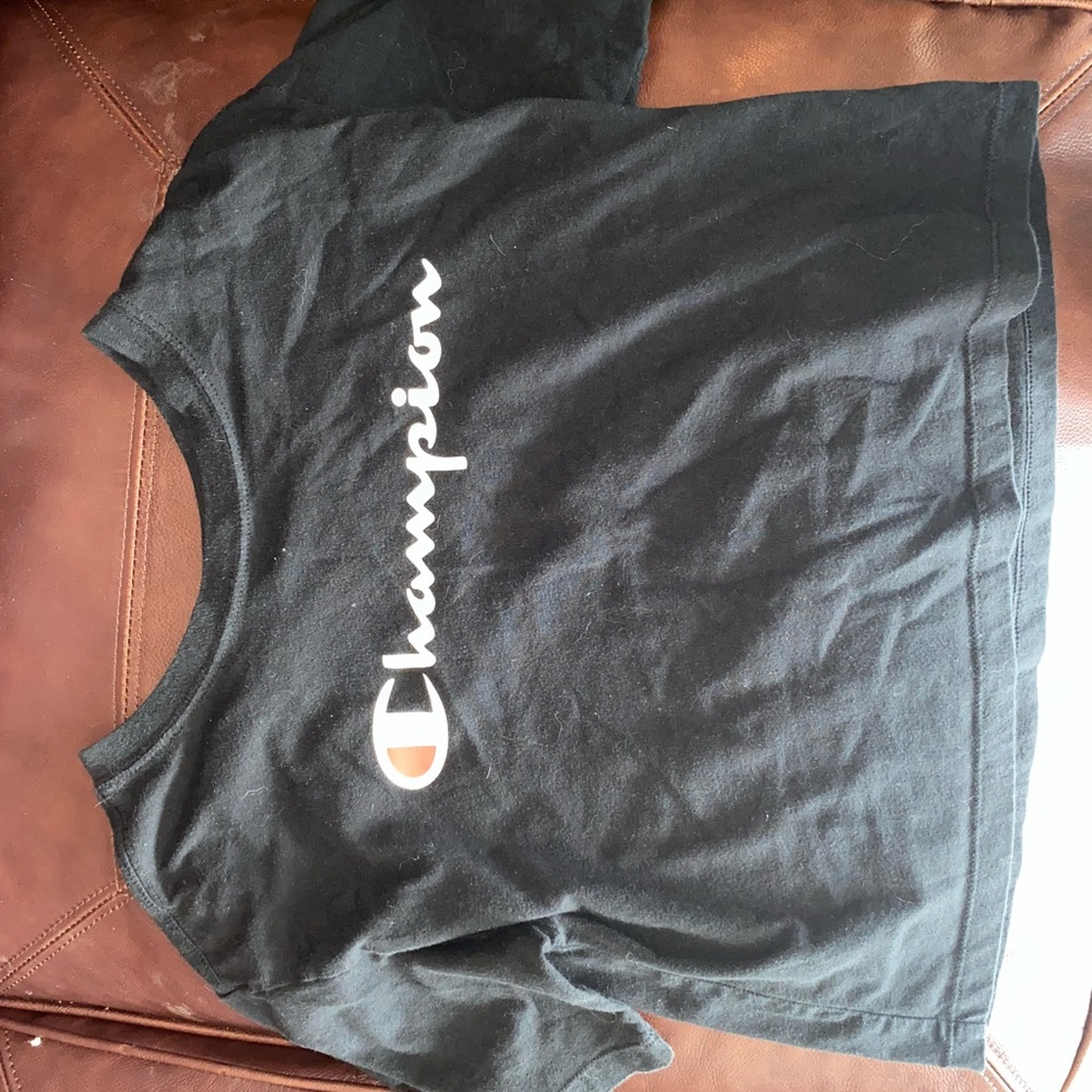 black champion crop top